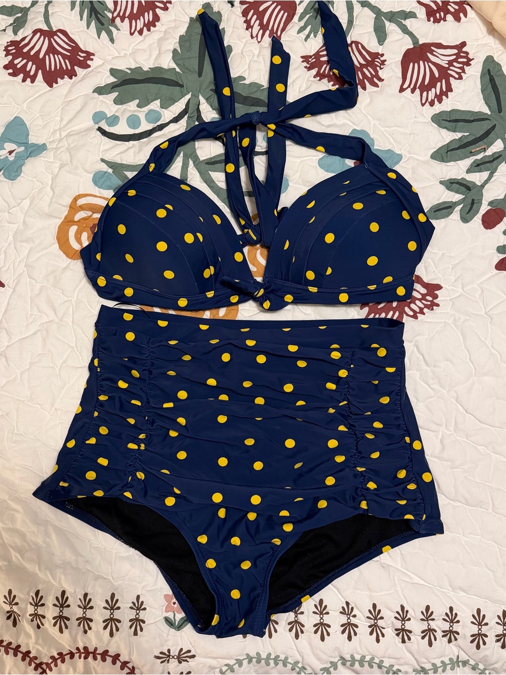 Unique vintage high waisted bikini
